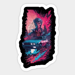 Evil DMC DeLorean Sticker